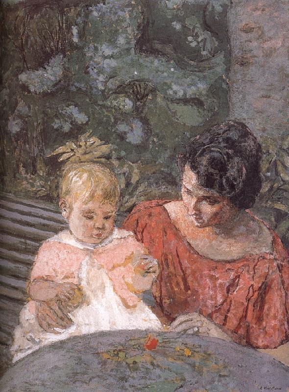 Edouard Vuillard Di tested pu lady and her son oil painting picture